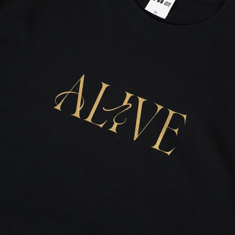 【EC限定】AI 25th best tour ← ALIVE →  T-shirt (Black)【BIGサイズ】