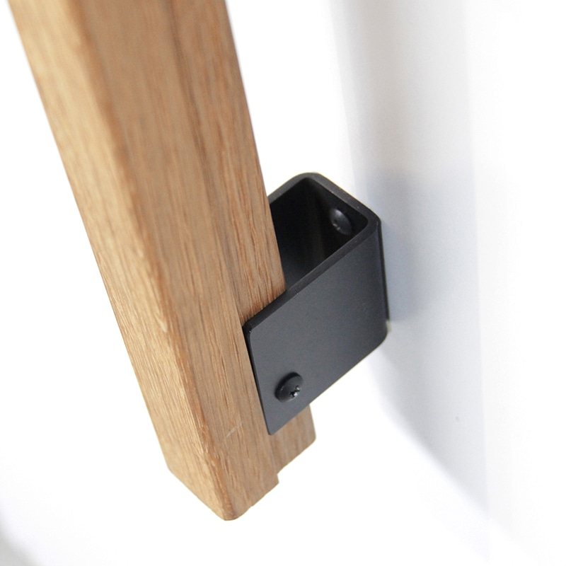 黒皮鉄とオークの取っ手