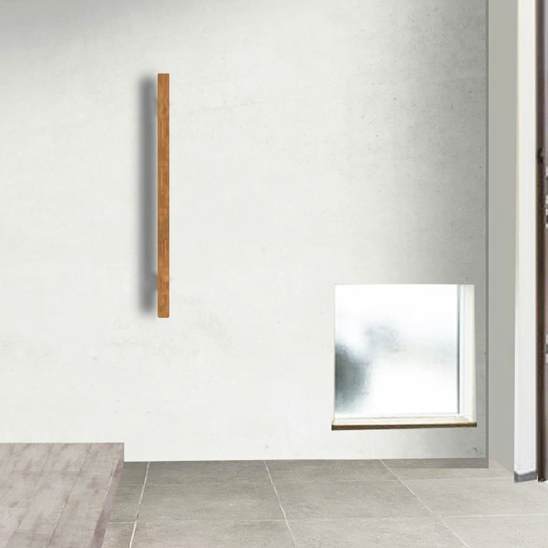 黒皮鉄とオークの取っ手