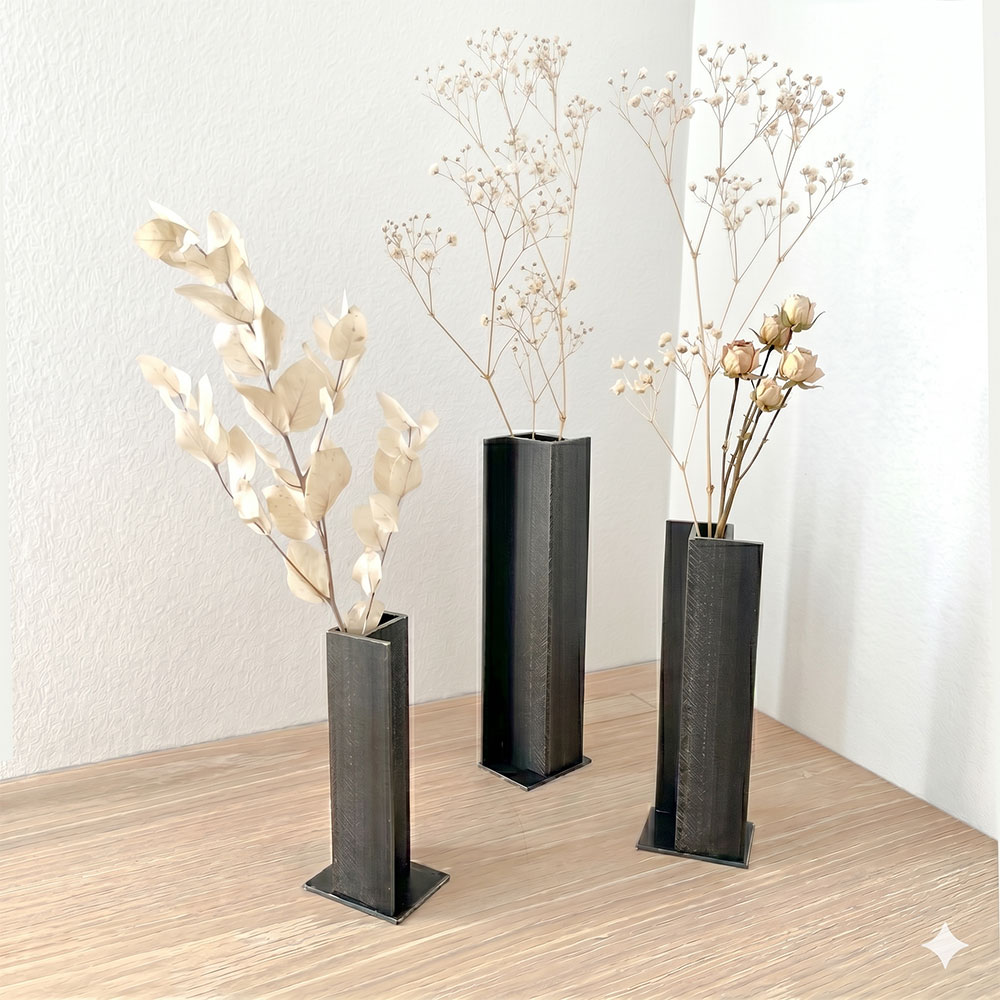 円状の鉄の花器 黒皮鉄の花器 | 小物/雑貨 | aizara