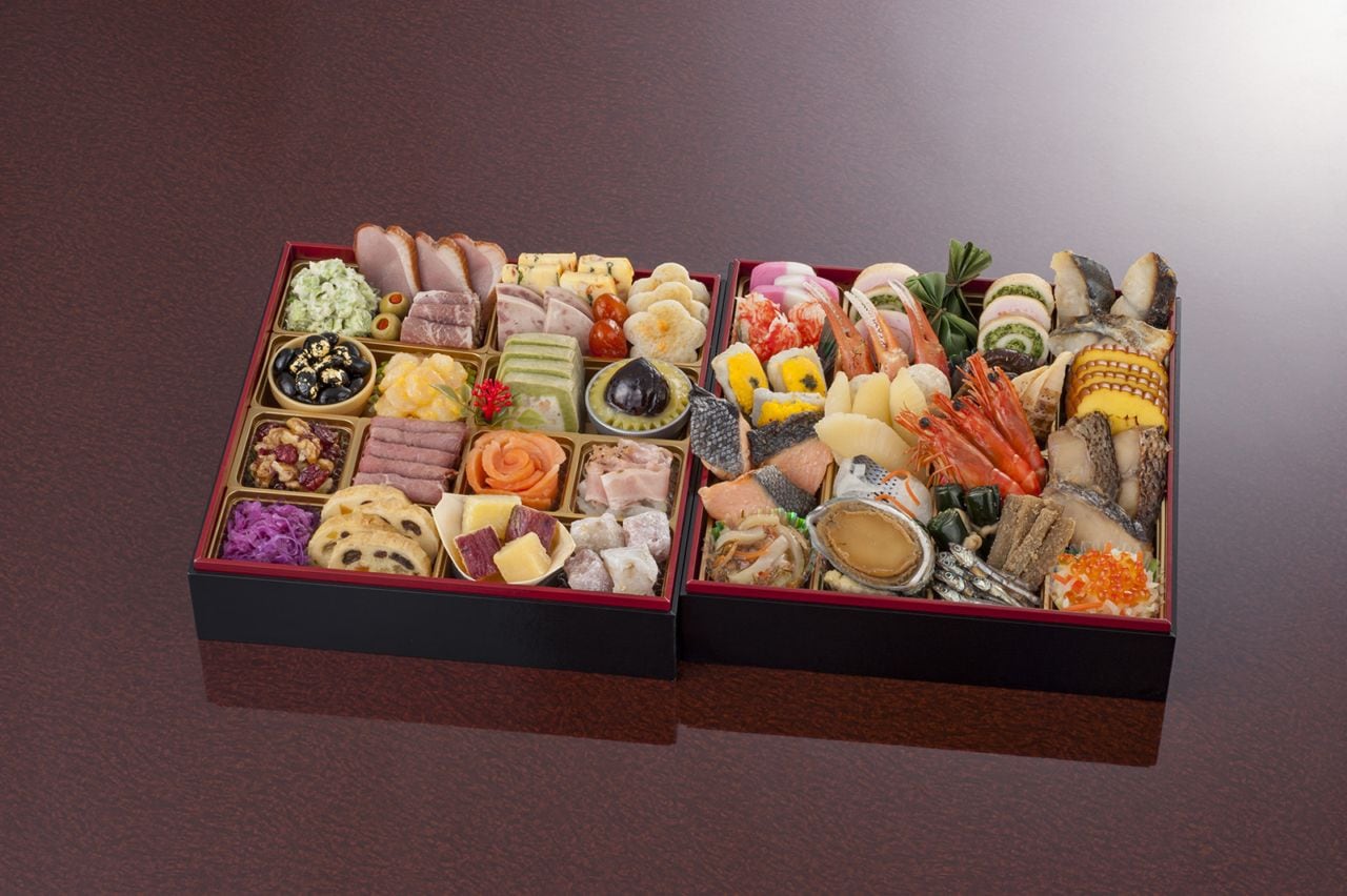 日本海橋渡し  『さかな工房』『加賀兎郷』 日本海橋渡しコラボ 和洋おせち二段重