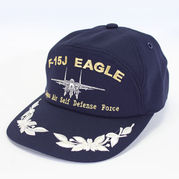 最終価格　everyone キャップ Fサイズ 航空自衛隊 アポロキャップ 戦闘機 F-15J イーグル 紺(ネイビー)