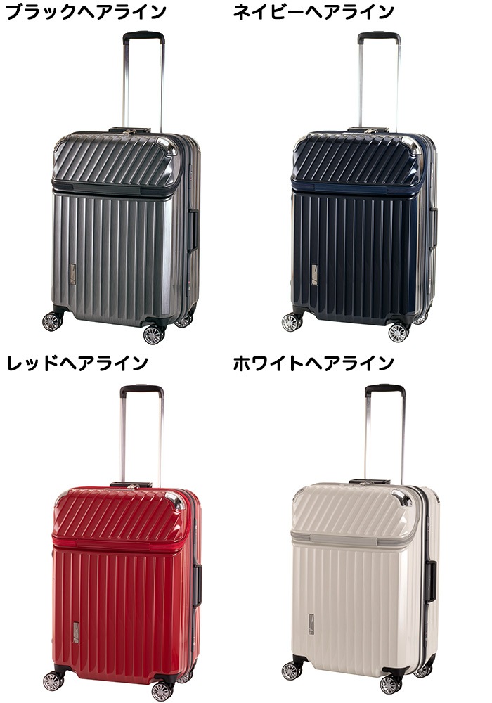 スーツケース トップオープン 開閉かんたん フレームタイプ Mサイズ 5