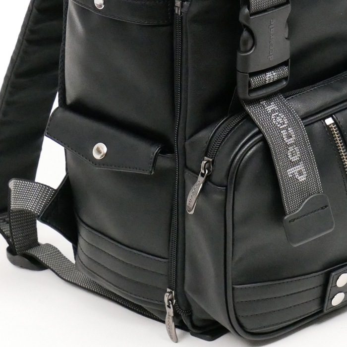 キッズ リュック スクールバッグ デコレート Lサイズ(25L) DMS085 swag(スワッグ) ブラック 黒 合皮 フェイクレザー カジュアルバッグ,デイバッグ・リュックサック