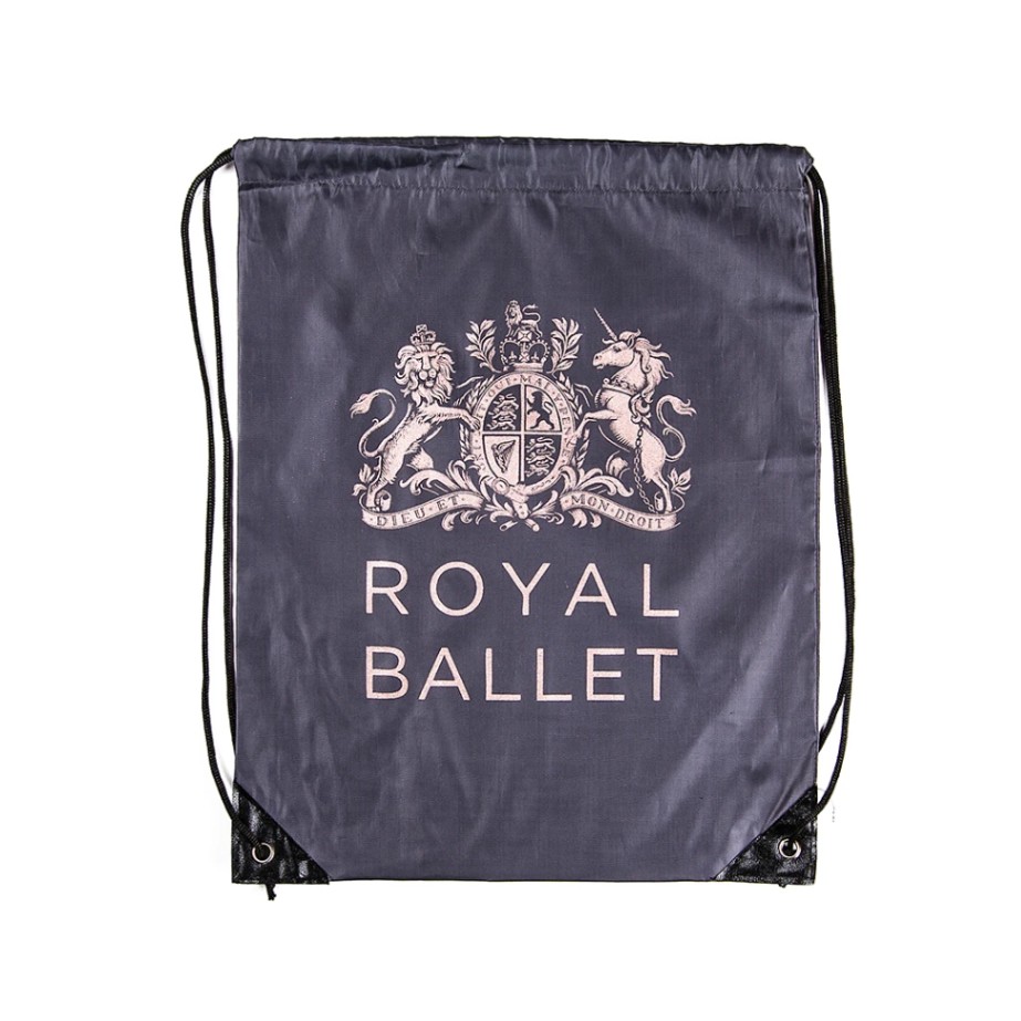 【直輸入】英国ロイヤル・バレエ団　Royal Ballet　ロゴ入り　ナップザック　バッグ　数量限定商品-バレエ・ダンス用品店　赤い靴