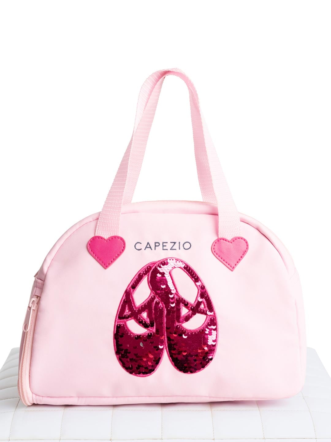 【カペジオ】 B240 Pretty Tote　プリティ トート バッグ　スパンコール トウシューズ 柄