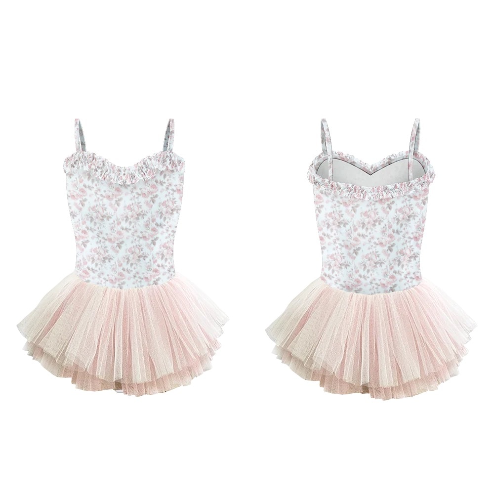 【Danse de Paris】Florette Tutu Merise frou froututu子供用 スカート付き レオタード　胸元フリル付き