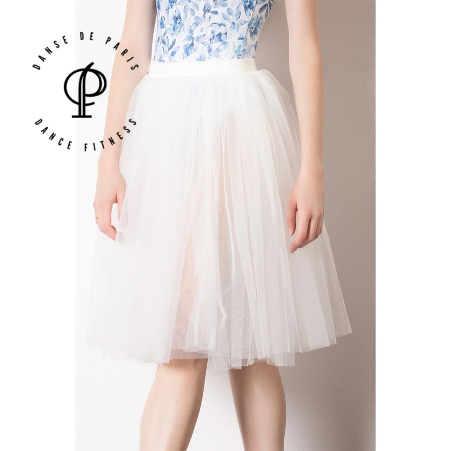 【Danse de Paris】TULLE SKIRT SNOW　ロマンチックボン　リハーサルスカート