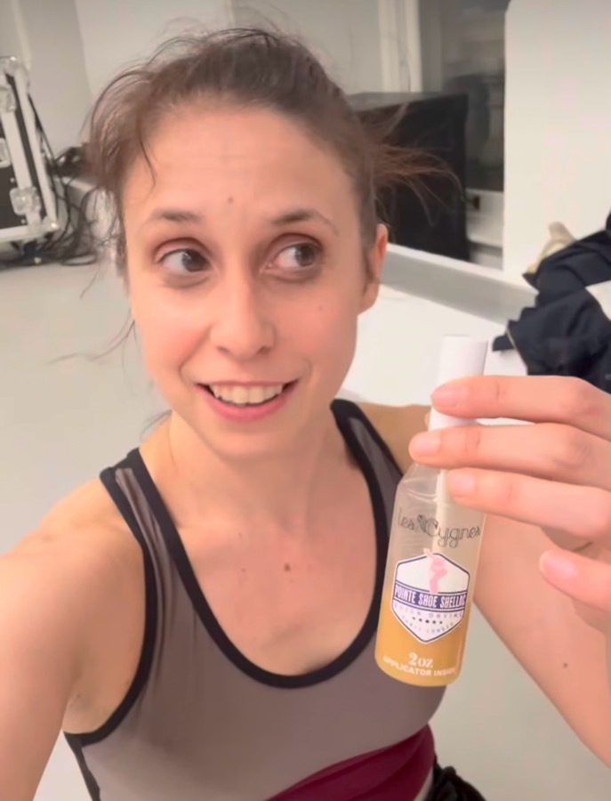 ��Lea Cygnes�� Pointe Shoe Shellac �ݥ��ȥ��塼����������å����ȥ����塼�����ϡ��ɥʡ�