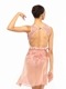 eleve Vienna Mid High-Low Wrap Skirt Sandstone Chiffon 