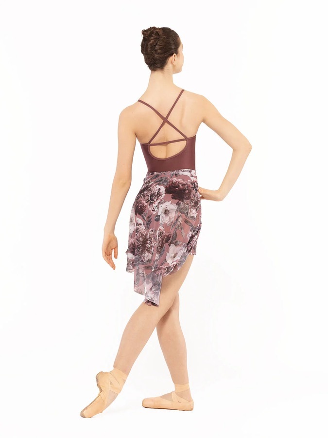 eleve Dramatic High-Low Skirt Dark Romance Mink Mesh 