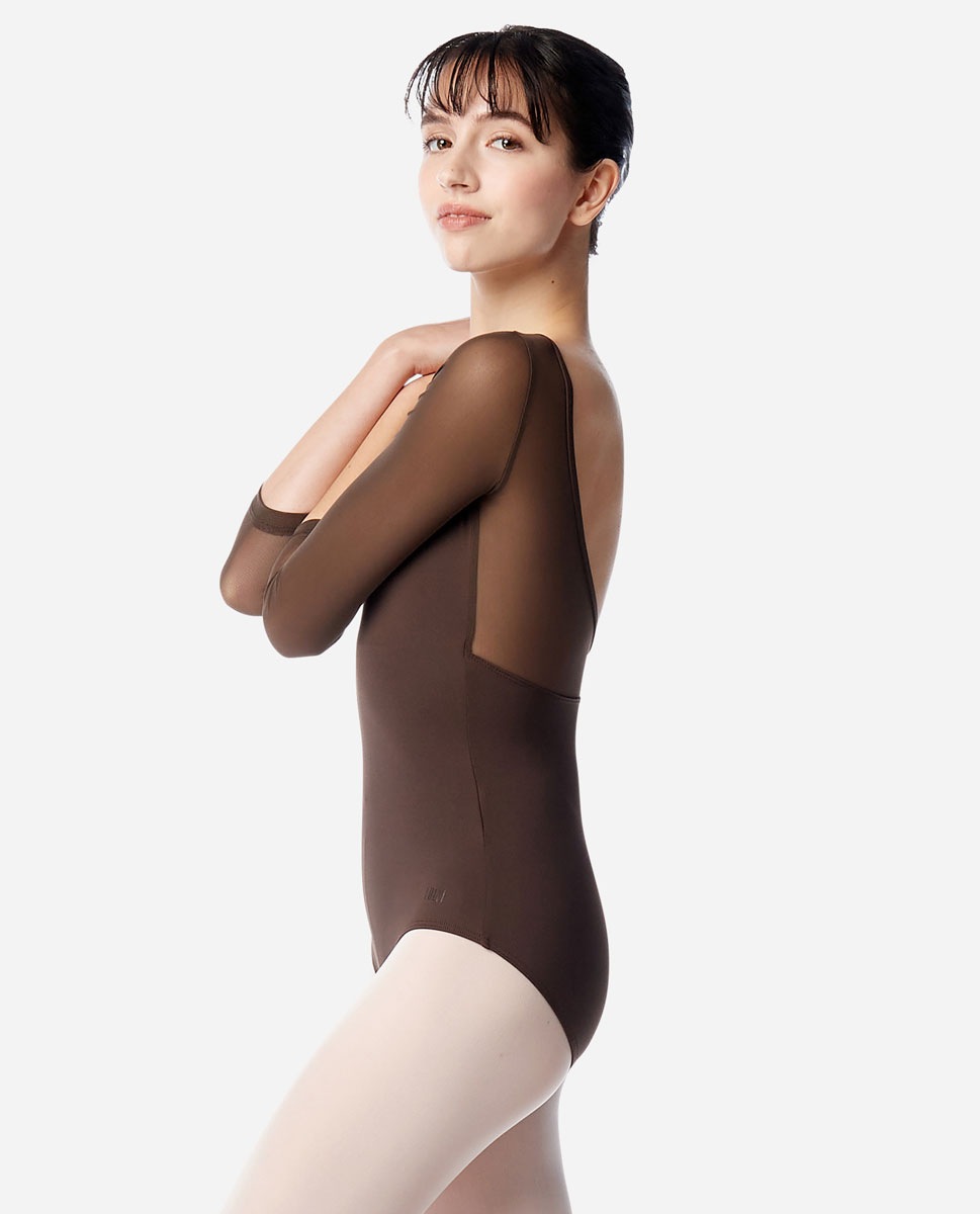��Lulli�ۡ�3/4 Sleeve Mesh Leotard Iris����ʬµ �쥪�����ɡ���6������ǥ�����
