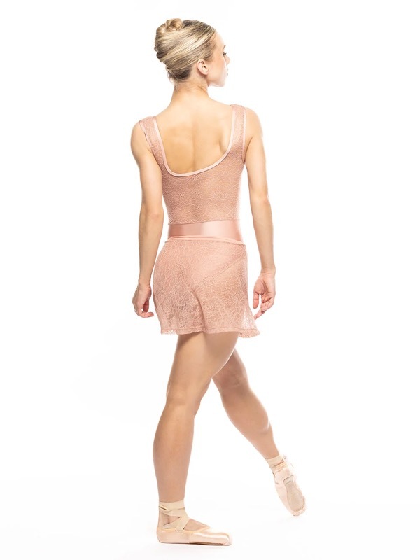 eleveVienna Short Wrap Skirt Rosewater Lace  