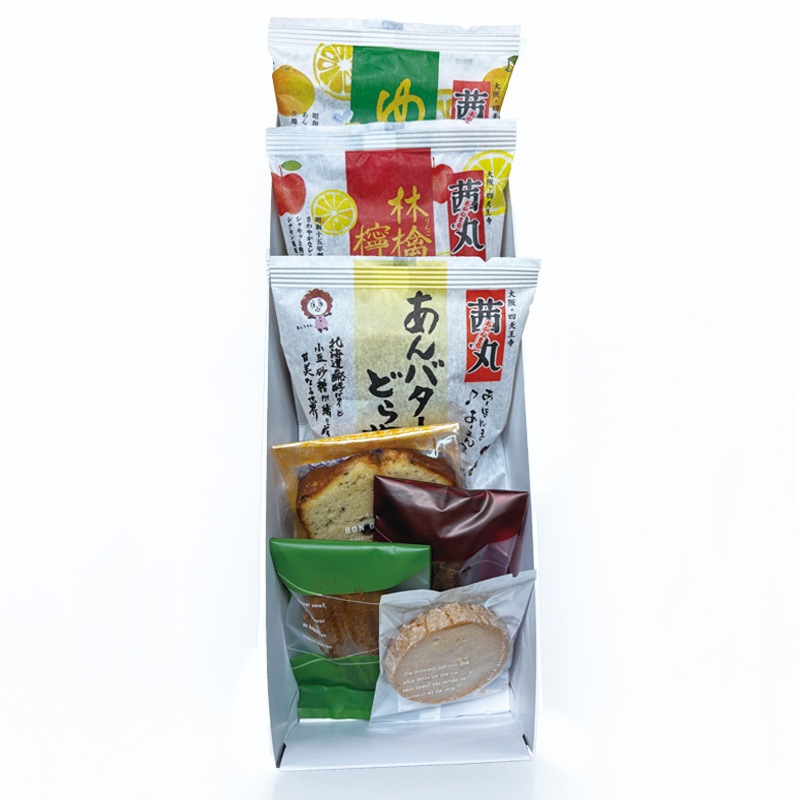 【贈答・ギフト対応】茜丸 和洋セットB（焼き菓子4種＋あんバター・ゆず・林檎）<送料込み>