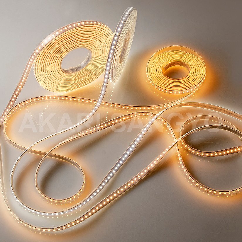 究極爆光三列 ledテープライト 白 電球色 264SMD/M 30m IP68 究極爆光