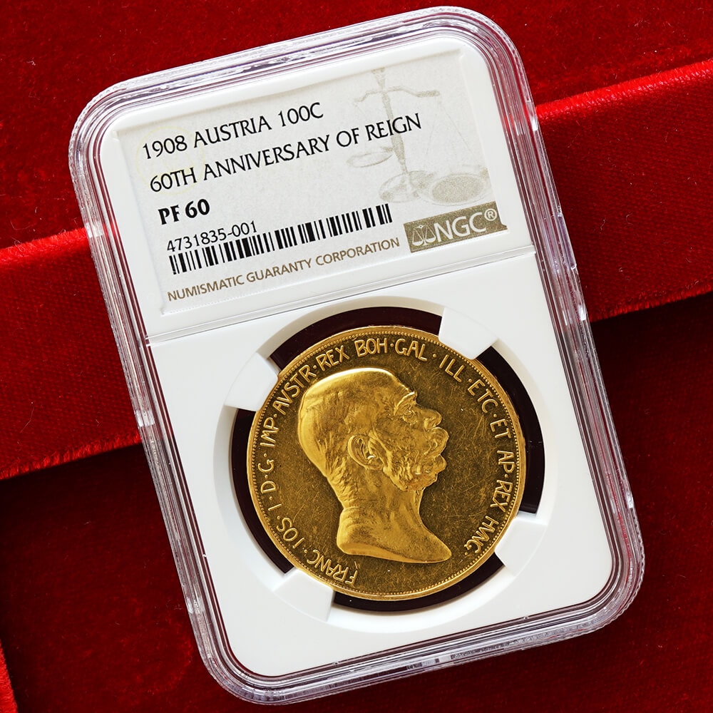 オーストリア 1フローリン 1860-A ウィーン造幣局 KM# 2219 PCGS