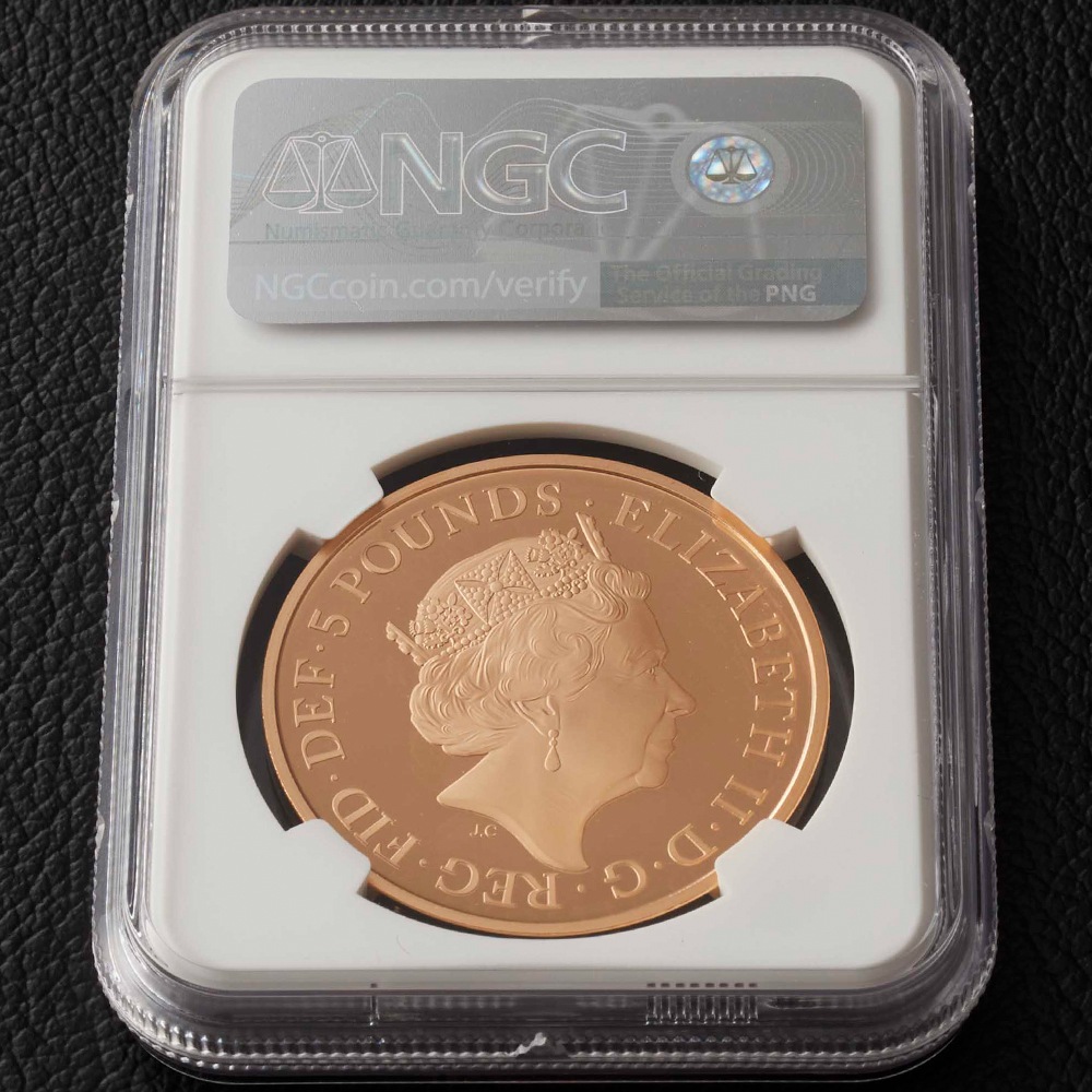 【最高鑑定】 2020年 イギリス 英国赤十字社 150周年 5ポンド 金貨 PF70UCAM