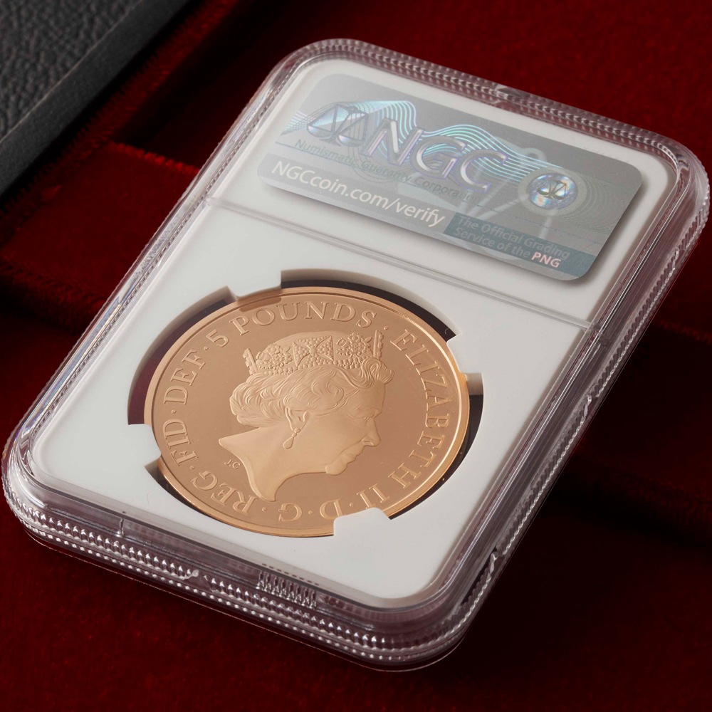 【最高鑑定】 2020年 イギリス 英国赤十字社 150周年 5ポンド 金貨 PF70UCAM