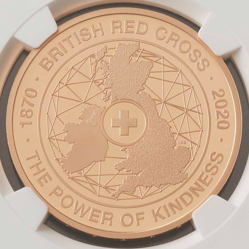 【最高鑑定】 2020年 イギリス 英国赤十字社 150周年 5ポンド 金貨 PF70UCAM