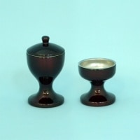 咲良型　仏茶器セット（ワイン）|金物|お水入、ご飯入