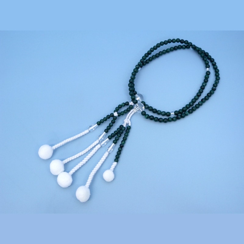 創価学会仏壇仏具【PC念珠 孔雀石】赤澤朝陽