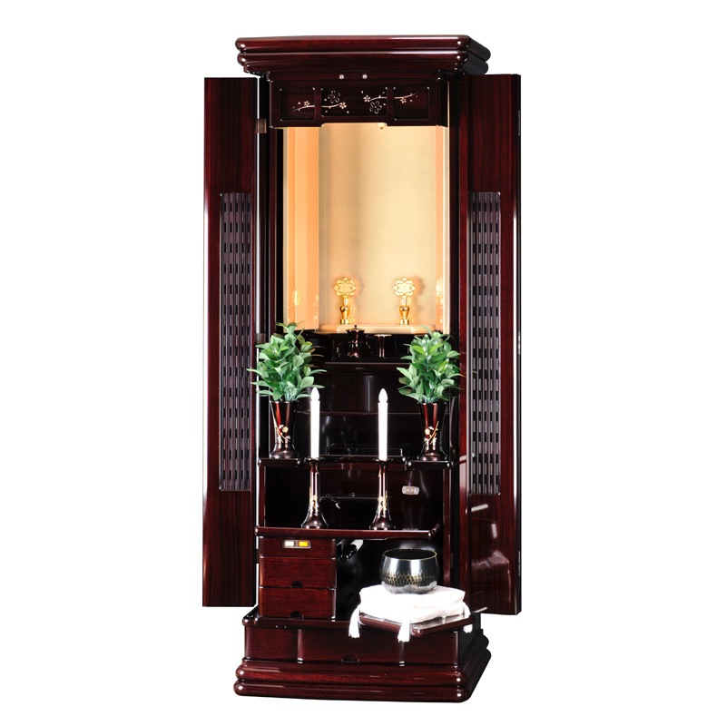 創価学会仏壇仏具【桜奏（紫檀調）】赤澤朝陽