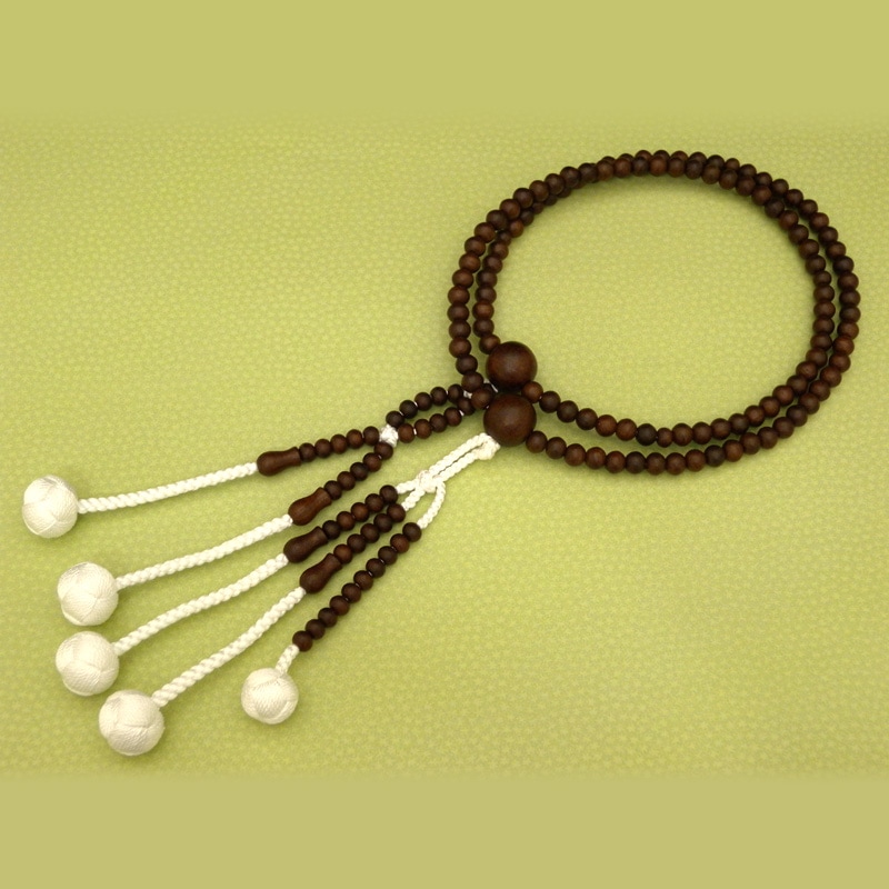 創価学会仏壇仏具【素挽き紫檀念珠（全3サイズ）】赤澤朝陽