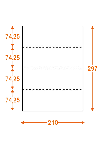 �ߥ��������ꥳ�ԡ��ѻ� ��A4�� 4ʬ�� M0400A4