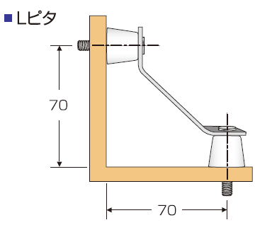 Lピタ（Pコン付） | ・仮設建材製品,カド締め | AKHネットショップ