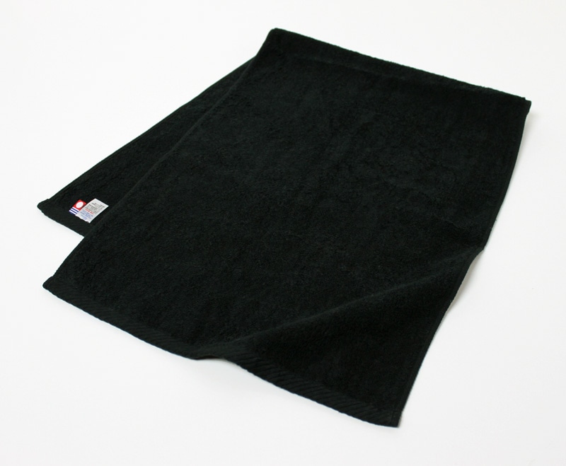 今治タオル】 黒フェイスタオル 330匁 約34×90cm