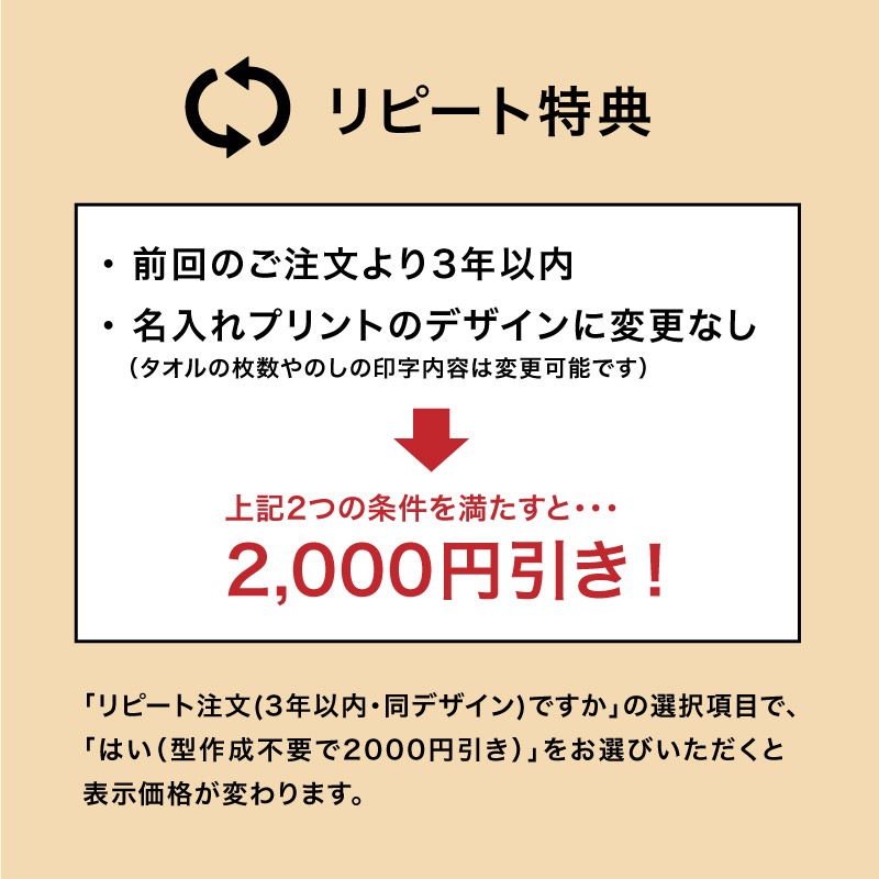 ※字数オーバーのため商品名は下に記載します 名入れ 白タオル・200匁(日本製)・120枚セット