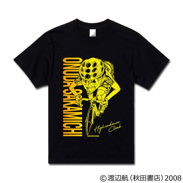 弱虫ペダル　キャラクターＴシャツ（グラデーションカラー）小野田坂道　ブラック