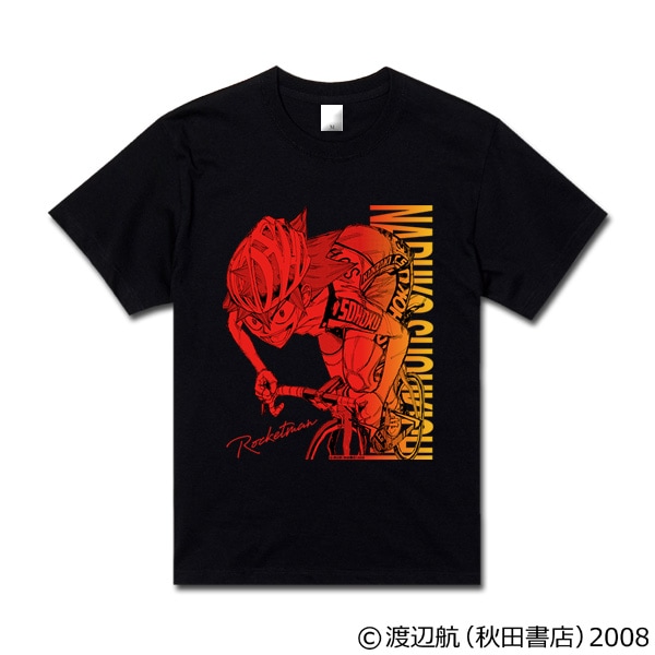 弱虫ペダル　キャラクターＴシャツ（グラデーションカラー）鳴子章吉　ブラック