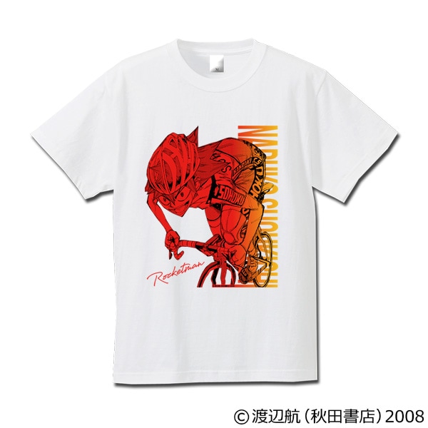 弱虫ペダル　キャラクターＴシャツ（グラデーションカラー）鳴子章吉　ホワイト