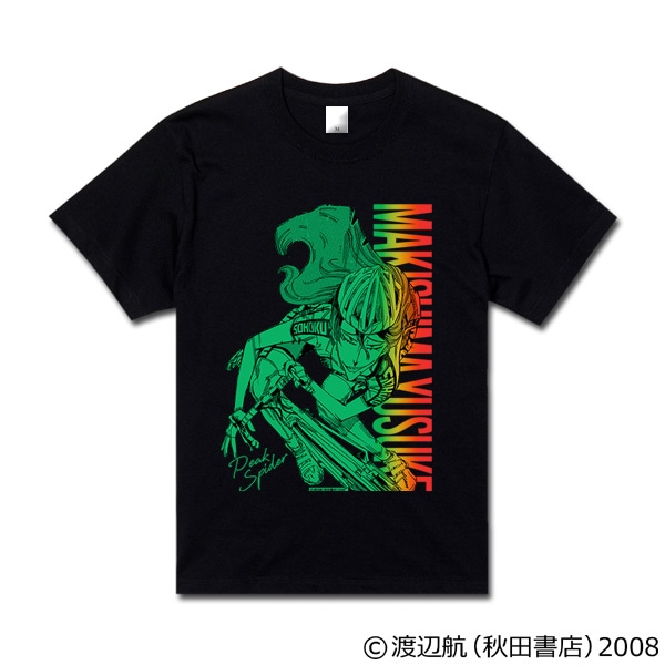 弱虫ペダル　キャラクターＴシャツ（グラデーションカラー）巻島裕介　ブラック