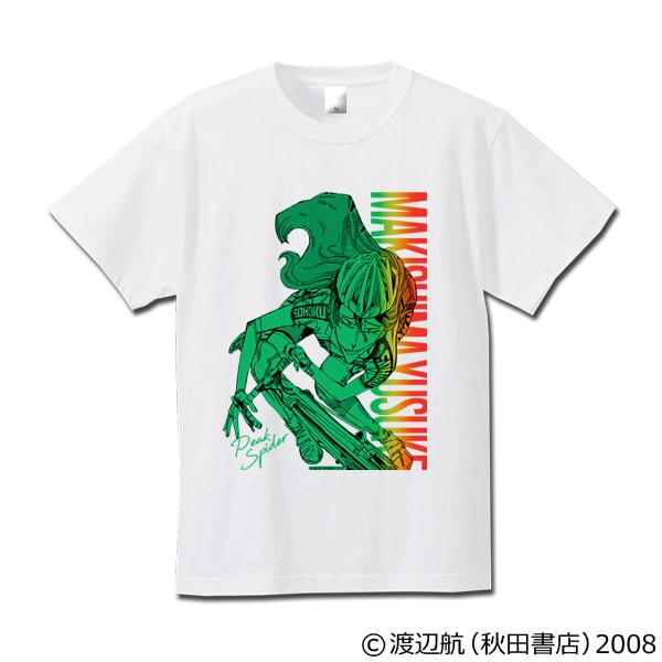弱虫ペダル　キャラクターＴシャツ（グラデーションカラー）巻島裕介　ホワイト