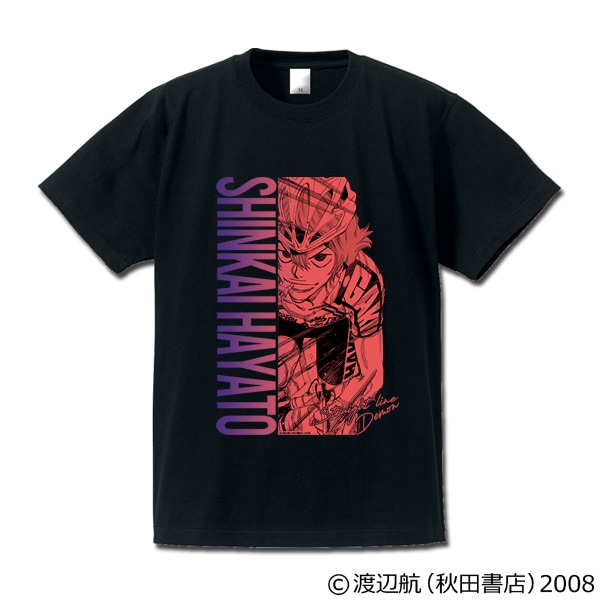 弱虫ペダル　キャラクターＴシャツ（グラデーションカラー）新開隼人　ブラック