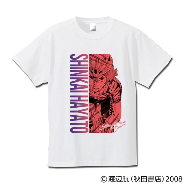 弱虫ペダル　キャラクターＴシャツ（グラデーションカラー）新開隼人　ホワイト