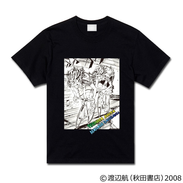 「弱虫ペダル」手嶋純太・真波山岳いろは坂　激走Ｔシャツ　ブラック