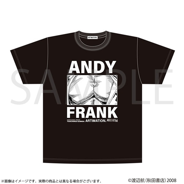 弱虫ペダル ANDY FRANK S/S TEE ブラック XL 超！弱虫ペダル展