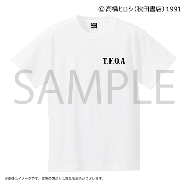 クローズ＆WORST 五代目武装戦線殴り書きドクロコットンTシャツ