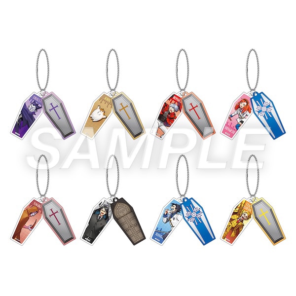 ランダムスライドアクリルキーホルダー【全8種】：描き下ろし 吸血鬼