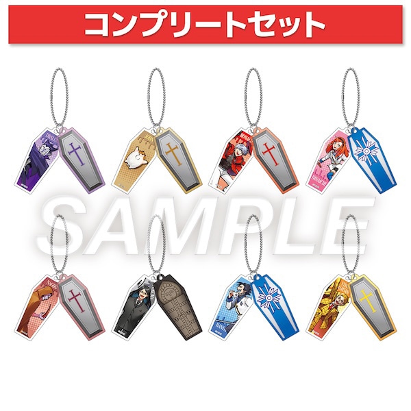 ランダムスライドアクリルキーホルダー【全8種】：描き下ろし