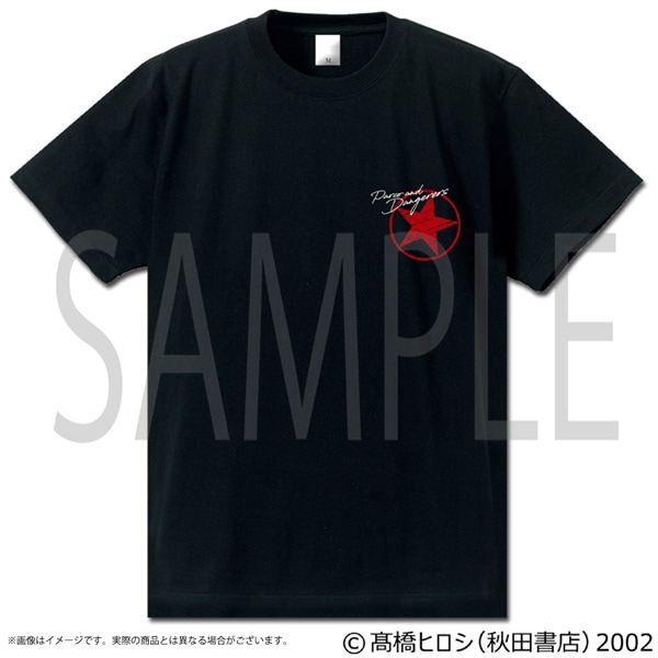 クローズ＆WORST 武田好誠キャラクターモノクロ コットンTシャツ