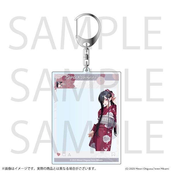 ガールズ×ヴァンパイア SNS風アクリルキーホルダー ルルナ 浴衣 ver