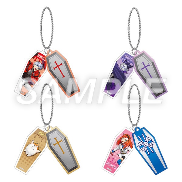 ランダムスライドアクリルキーホルダー【全8種】：描き下ろし
