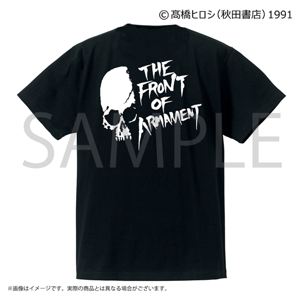 クローズ＆WORST 五代目武装戦線殴り書きドクロコットンTシャツ