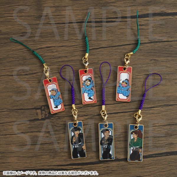 木札根付ストラップコレクション 尼子騒兵衛先生描き下ろし 全6種