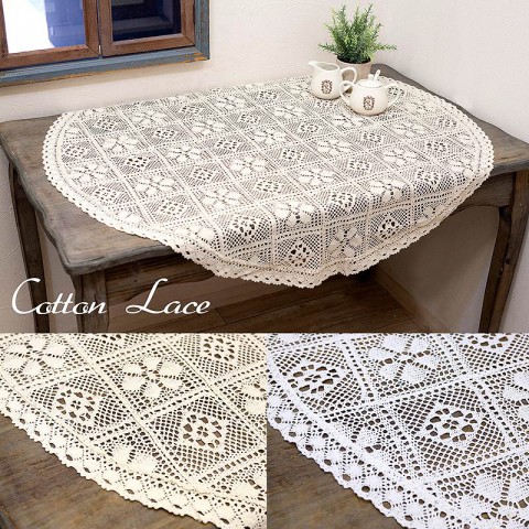 コットンランチョンマット［レクト：刺繍］ブルーの卸向け通販