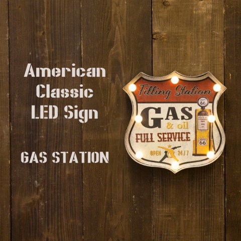 ����ꥫ�󥯥饷�å� LED Sign��GAS STATION��